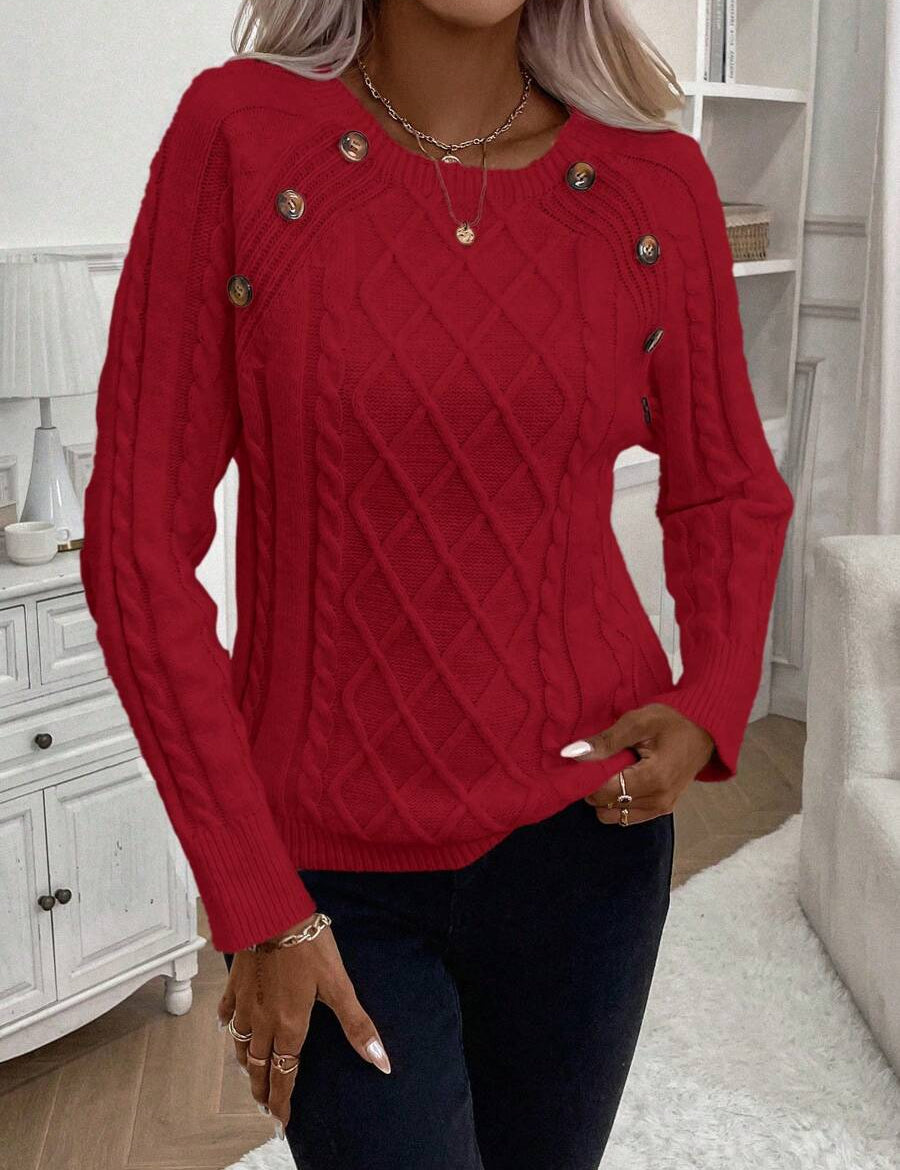 Francisca - Camisola de Malha com Botões
