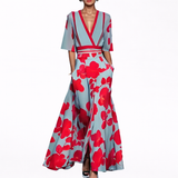 Valentina - Vestido Maxi Elegante com Decote