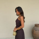 Vestido Toledo Castanho