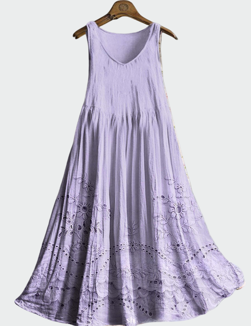 Vestido com Renda Inglesa