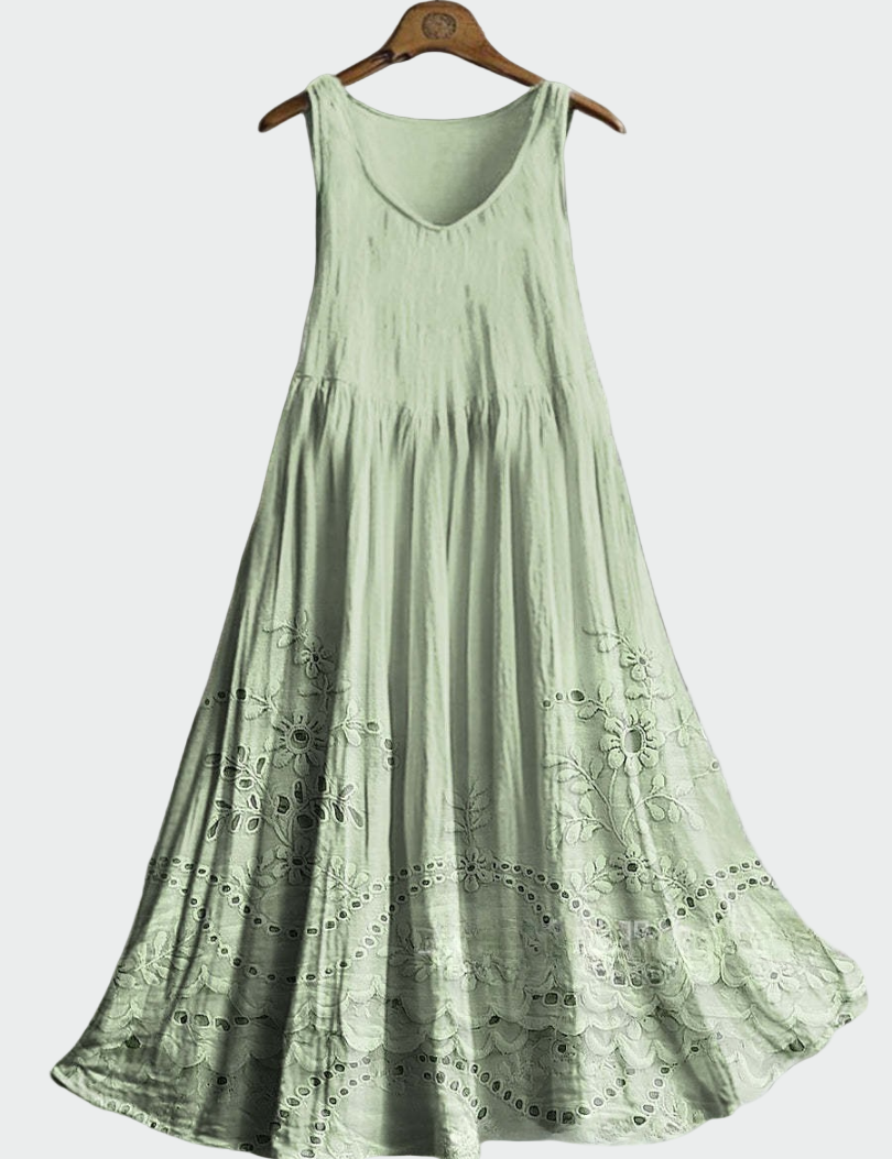 Vestido com Renda Inglesa