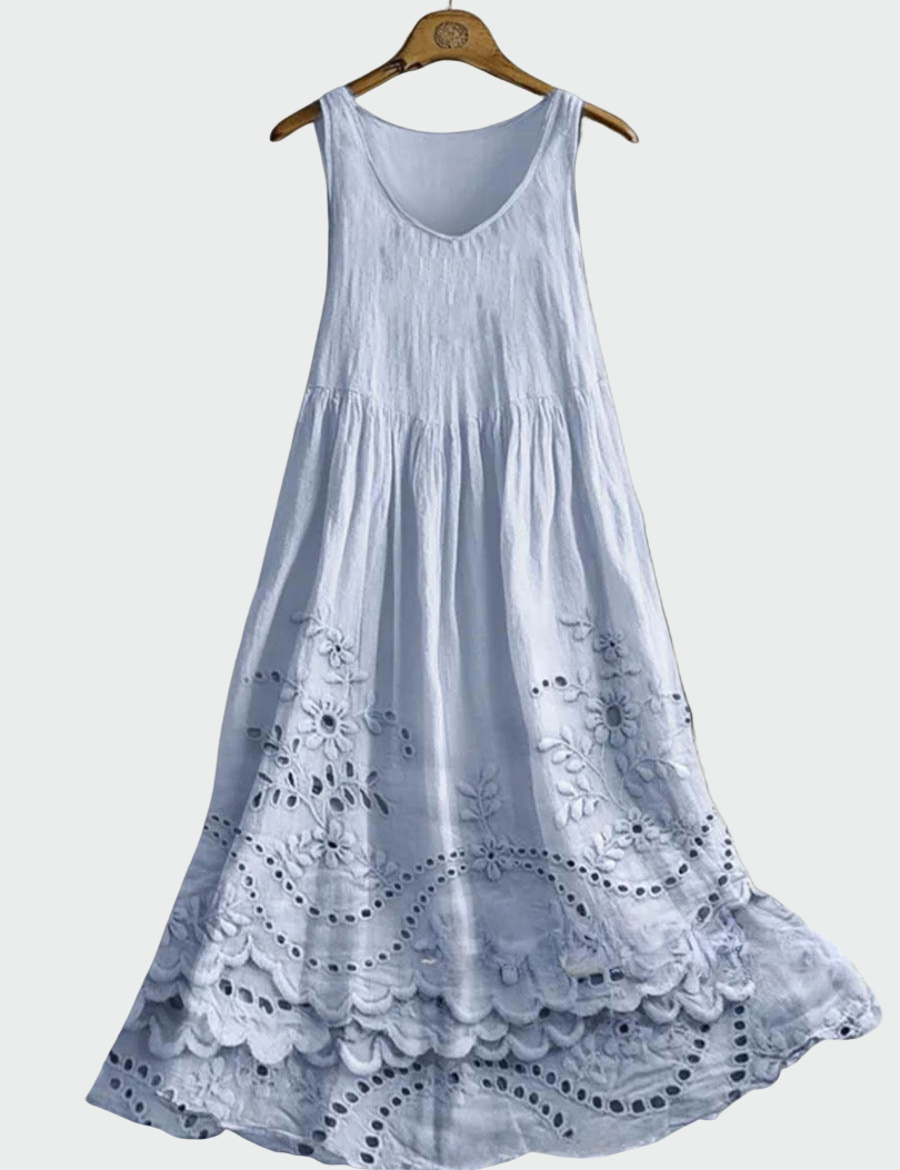 Vestido com Renda Inglesa