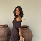 Vestido Toledo Castanho