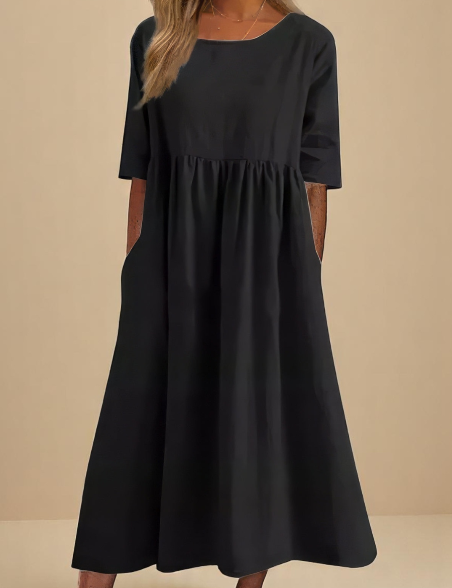 Minea - Vestido Em Algodão Arejado