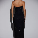 Vestido Maxi Constelação de Pérolas