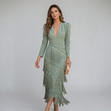 Sofia - Vestido com Franjas