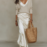 Elena - Vestido Midi em Cetim