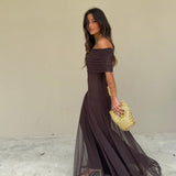 Vestido Toledo Castanho