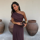 Vestido Toledo Castanho