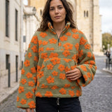 Casaco Polar Floral | Edição "Aconchego Botânico"