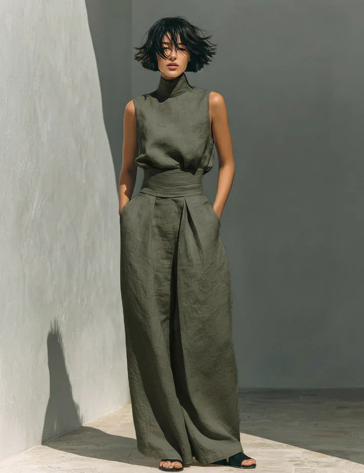 Flor - Conjunto Minimalista sem Mangas