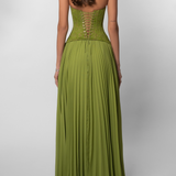 Vestido Maxi Olívia Plissado