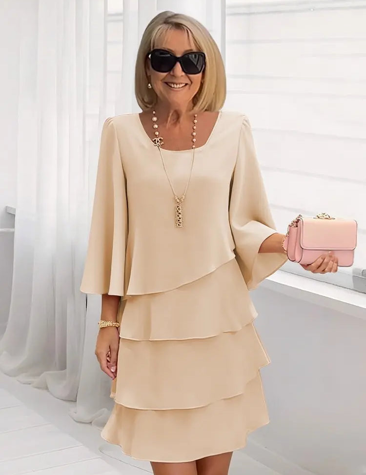 Catarina - Vestido Elegante e Confortável com Rendas