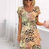 Danielle – Vestido Elegante Fluido com Folhos