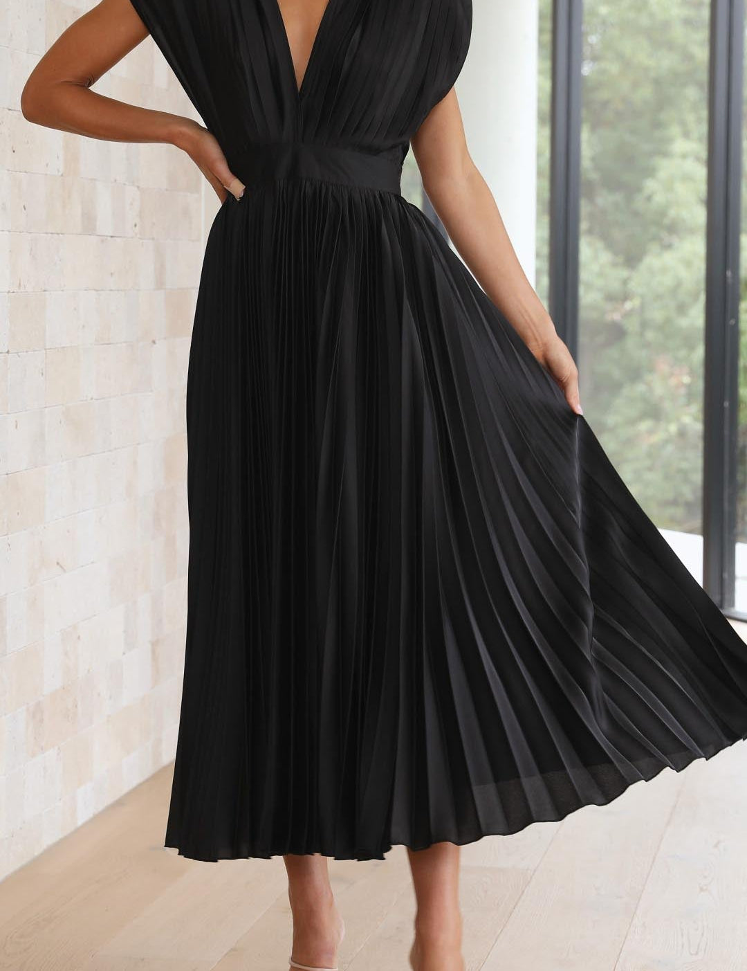 Isla - Vestido Plissado Elegante