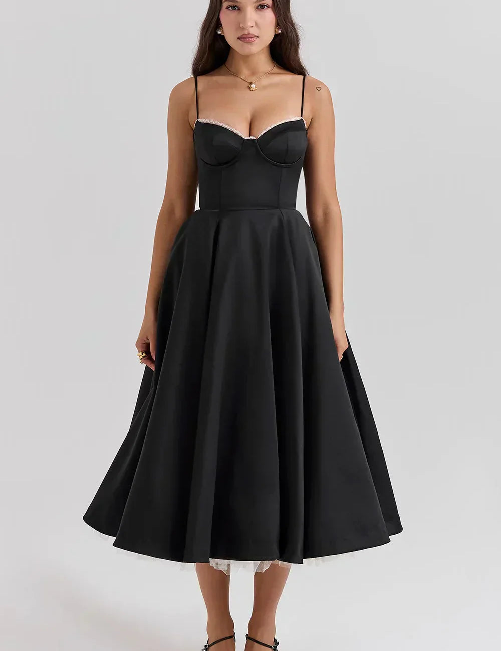 Ariel - Vestido Midi de Luxo