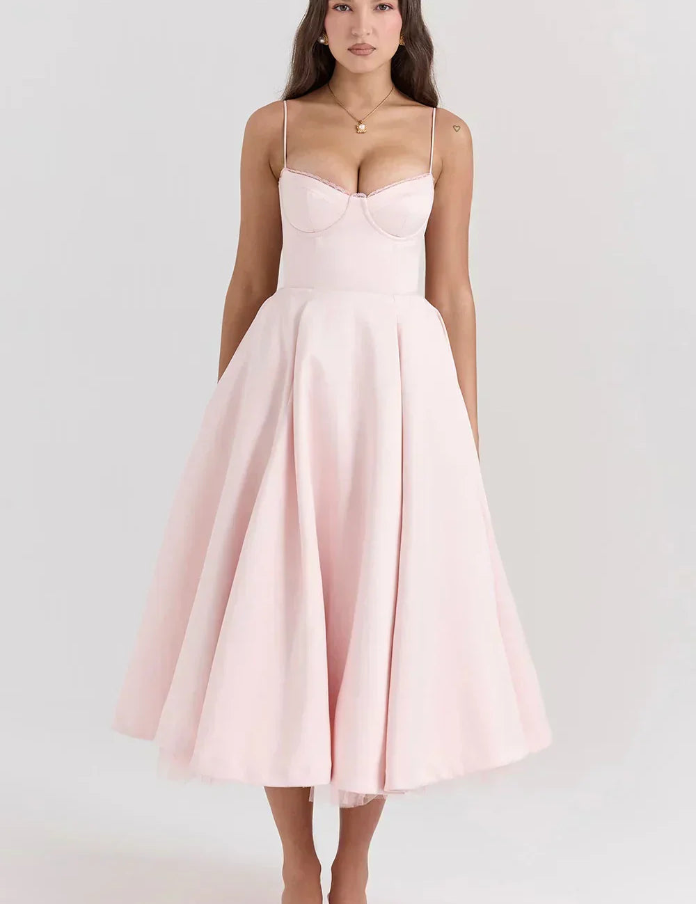 Ariel - Vestido Midi de Luxo