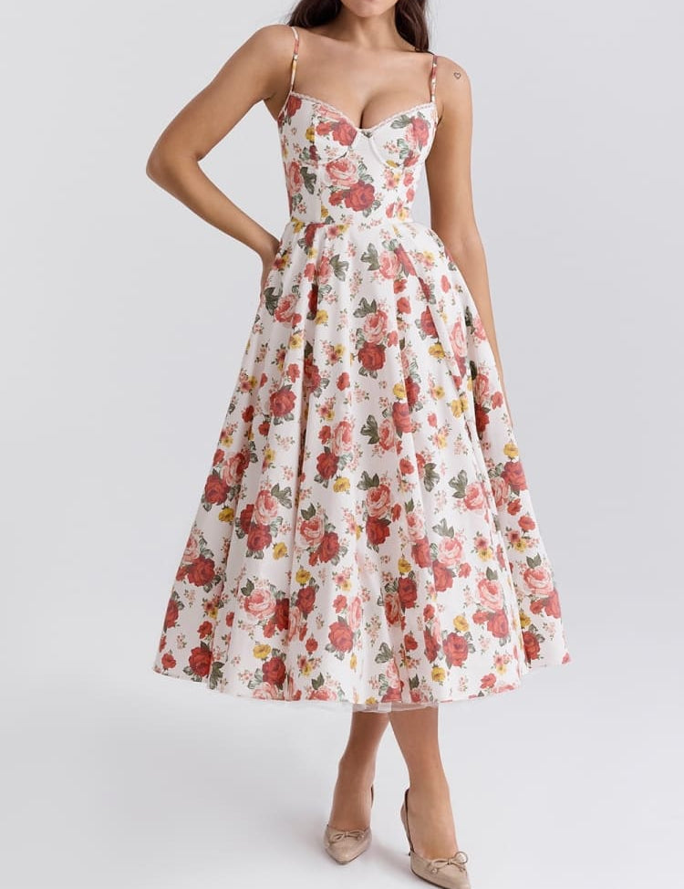 Ariel - Vestido Midi de Luxo